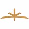 Ekena Millwork Alberta Rough Sawn Timber Gable Bracket, Western Red Cedar, 60"W x 22"H x 2"D x 4"F, 9/12 Pitch GBW060X22X0204ALB00RWR - alternate 1